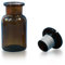 Apothekerflaschen 3 x 100 ml - Farbe: Braun - inkl. Glasstopfen *Weithalsflasche Apothekerglas Stopfenflasche Laborflasche Laborglas Rundschulterflasche*