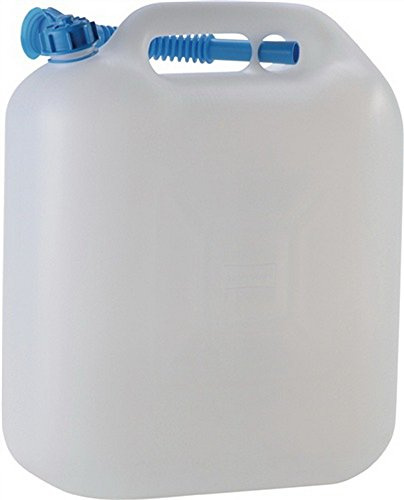 hünersdorff Wasserkanister ECO mit Auslaufrohr und unverlierbarer Deckelverschraubung, 22 L (mit Rohr)