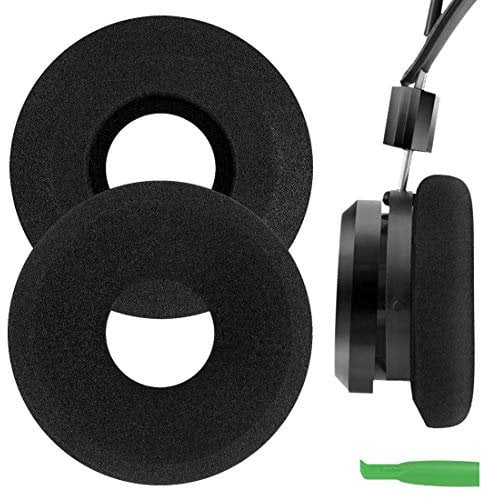 Geekria Comfort Foam Replacement Ear Pads for GRADO PS1000, GS1000, SR80e, SR80i, SR125i, SR225i, SR60, SR80, SR125 GW100x Headset, Repair Parts (Black)