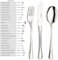 PINTINOX 12 Pezzi Forchetta da Frutta posata in Acciaio Inox 18/10 - Spessore mm 2,5 Made in Italy Modello America