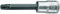 GEDORE Schraubendrehereinsatz 1/2 Zoll lang Innen-TORX T20, 1 Stück, ITX 19 L T20-100