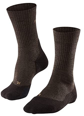 FALKE Herren TK2 Wool Wandersocken mittelstarke Polsterung antiblasen Trekkingsocken warm Thermo atmungsaktive schnelltrocknende klimaregulierende geruchshemmende Wolle Funktionsmaterial 1 Paar