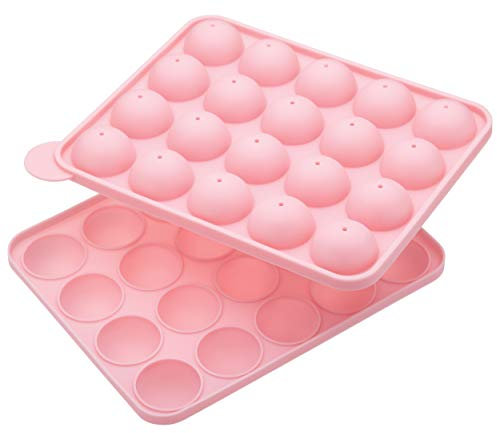 Sweetly Does it Cake-Pop-Backblech 20 Mulden 23x18,5cm in rosa, Silikon