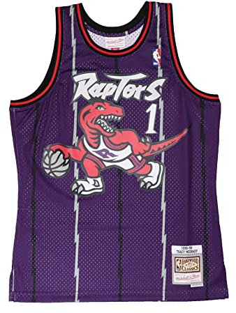 Mitchell & Ness NBA Swingman Jersey Basketball Trikot Toronto Raptors - Tracy McGrady, L, Lila