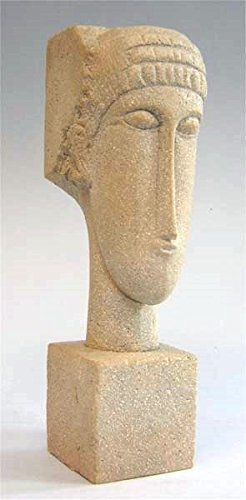 Museums Kollektion - Modigliani Kopf - Replikat (1911-1913) - Weiß - Resin - Skulptur