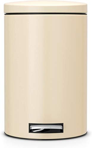Brabantia Treteimer 12 L Silent mit Kunststoffeinsatz/Almond