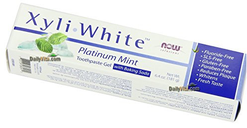 Now Foods Xyliwhite, Baking Soda Toothpaste, Platinum Mint,6.4-Ounces by Now Foods