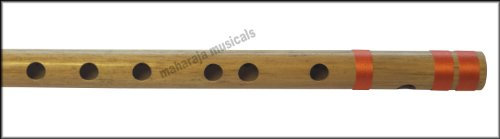 Indian Bansuri, Maharaja Musicals Flute, Concert Quality, Scale B Natural Bass 20 Inches, FINEST Indian Bansuri, Bamboo Flute, Hindustani (PDI-CEE) Tuned Flute