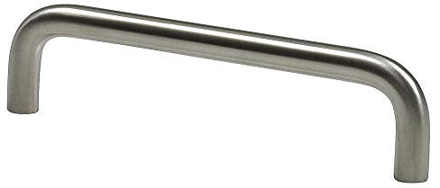 Möbelgriff Edelstahl matt Ø8mm – Las Vegas Bügelgriff – Schrankgriff | Schubladengriff | Kommodengriff | Türgriff – massiv & rostfrei – inkl. Schrauben – Möbelbeschlag modern - Lochabstand (160 mm)