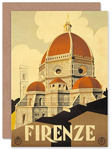 Wee Blue Coo TRAVEL FLORENCE ITALY BASILICA SANTA MARIA FIORE GREETINGS CARD