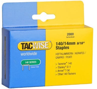Tacwise 0349 Typ 140/14mm Professionelle Verzinkte Heftklammern, 2000 Stück