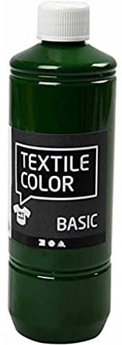 Color textil, verde hierba, 500 ml.