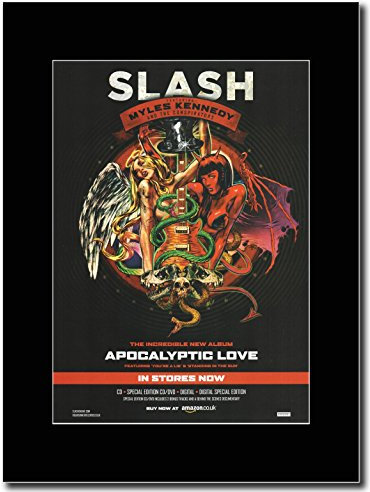 Guns 'N' Roses- Slash - Apocalyptic Love .Promo Magazine sur un Mont Noir