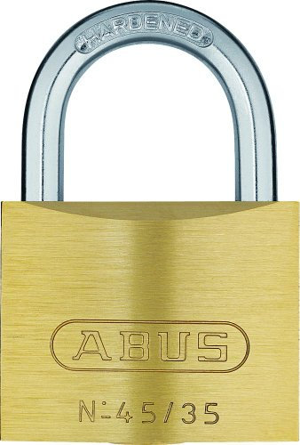 ABUS Vorhängeschloss 45/35 aus Messing - mit Präzisions-Stiftzylinder mit Pilzkopfstiften - 05091 - ABUS-Sicherheitslevel 3 - Messingfarben