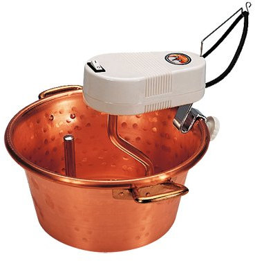 PAIOLO 260 26 cm CON MANIGLIE E MESCOLATORE ELETTRICO PER PENTOLE POLENTA MARMELLATE CUCINA TIPICA TRADIZIONALE - MAVIXSHOP