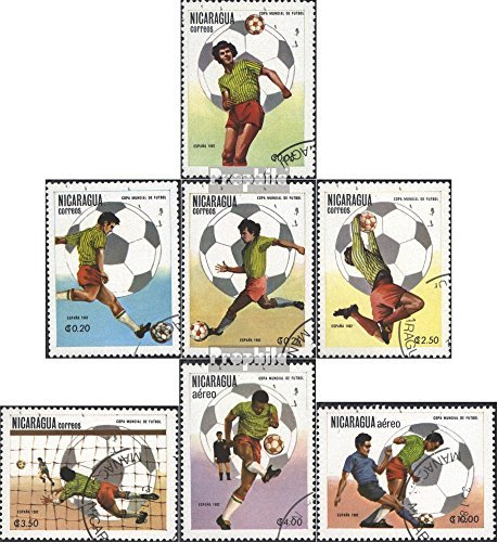 Nicaragua 2238-2244 (complète.Edition.) oblitéré 1982 Coupe du Monde de Football (Timbres pour Les collectionneurs) Football