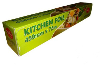 6 x Aluminium Foil in Cutter Box 18 rolls 450mm x 75m