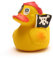 Duckshop Lanco Quietscheentchen (Pirat rot - L: 7 cm)