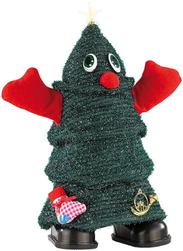 infactory Tanzender Weihnachtsbaum: Singender, laufender Weihnachtsbaum Rocking Xmas Tree, 26 cm (Tanzender Tannenbaum, Laufender Weihnachtsmann, Weihnachten)