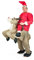 Bodysocks Inflatable Christmas Reindeer Ride with Santa Costume