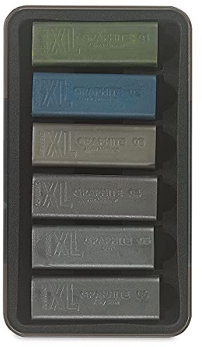 Derwent 2302010 Crayons graphites Noir Boîte de 6