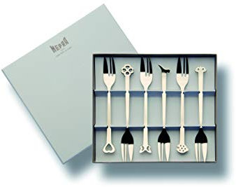 MEPRA Confezione x 6 forchettine Dolce Inox Collezione Evento, in Scatola Regalo.