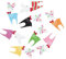 SiAura Material ® - 10x Holz REH Verzierung 4,2x1,9cm Scrapbooking Neu Stanzteile Mix Farben