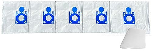 5 bolsas para aspiradora premio compatible con Quigg BS 57/5, BS 59/1