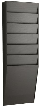 Paperflow A4 V1 X 6.01 Polystyrol Rahmen/Wand Datei Box – Schwarz
