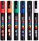 uni Posca PC5M 5014013 Markierstift, 1,8-2,5 mm Schreibspitze, 6er Packung