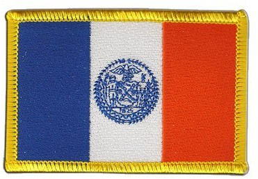 Flaggenfritze Aufnäher Patch Flagge USA New York City - 8 x 6 cm