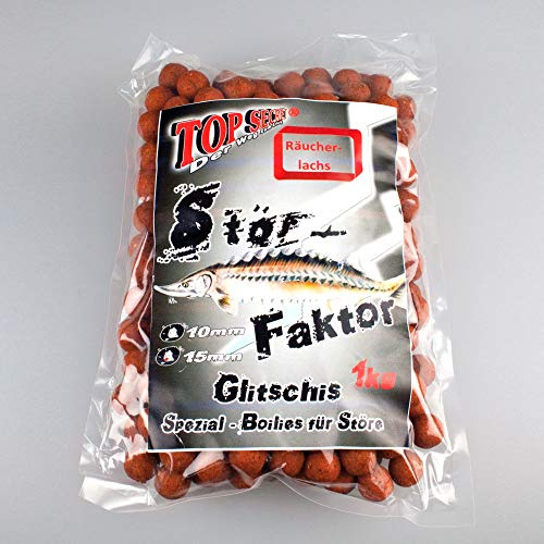 TOP SECRET Stör Faktor Boilies 15mm Räucherlachs 1Kg- Räuch