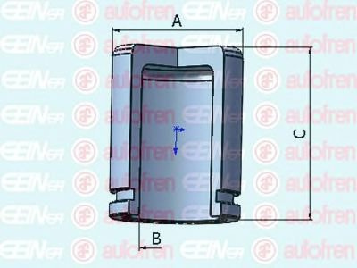 AUTOFREN SEINSA D025294 Bremssattel-Kolben 38mm Stahl