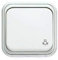 Niessen arco - Tecla pulsador timbre serie arco blanco alpino