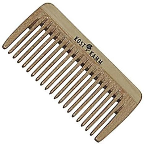 Kost Kamm Styling Holz-Taschenkamm Mini grob 8 cm 1 Stück