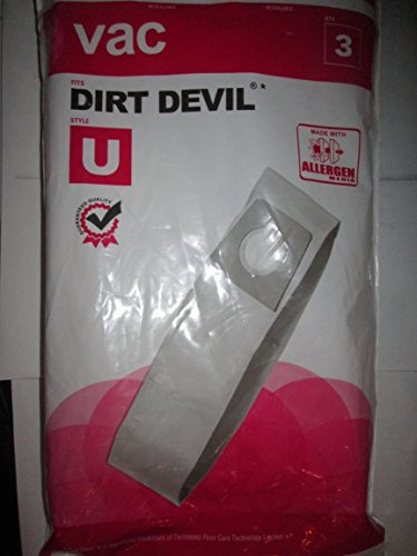 Dirt Devil U Bag 3 pack