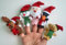5 x Weihnachts Fingerpuppen. 5 verschiedeneVariationen: Rentier, Schneemann, Weihnachtsmann, Pinguin und Teddy Bär