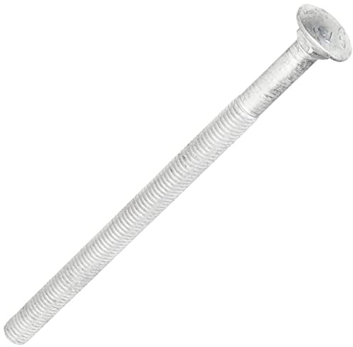 Hillman Hot-Dipped Galvanized Carbon Steel Carriage Bolts 1/2-13 x 8-Inch
