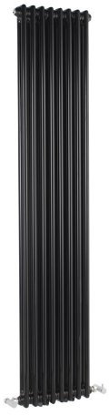 Milano Windsor Black Cast Iron Style Vertical Double Column Radiator - 1800mm x 380mm