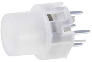 KS01-BLV-2-HIG1 Schalter: für Tastatur Pos: 2 SPST-NO 0,01A/35VDC farblos LED HI