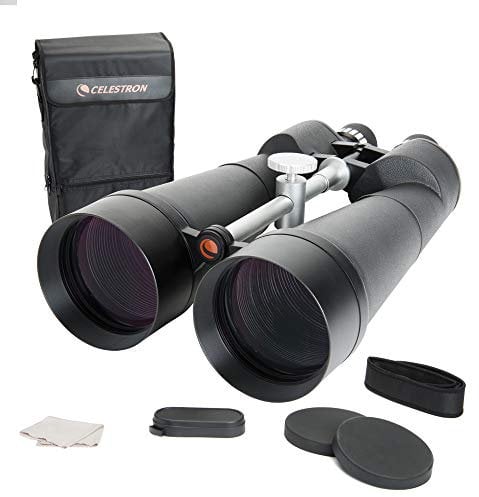 Celestron 71017 SkyMaster 25 x 100 mm Porroprismen-Fernglas mit mehrfach vergütete Linse, BaK-4 Prismenlinse und Etui, Schwarz