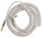 Vox VCC090BL - Cable de audio (cable en espiral, incluye funda de red, 9 m), color blanco