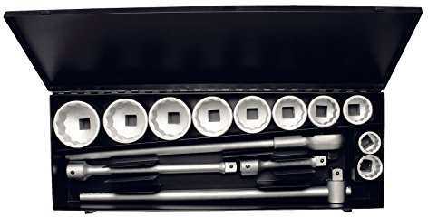 Elora Steckschlüssel Satz, 1 Zoll, Zwölfkant, 14-teilig, 36-80 mm, 780-10M