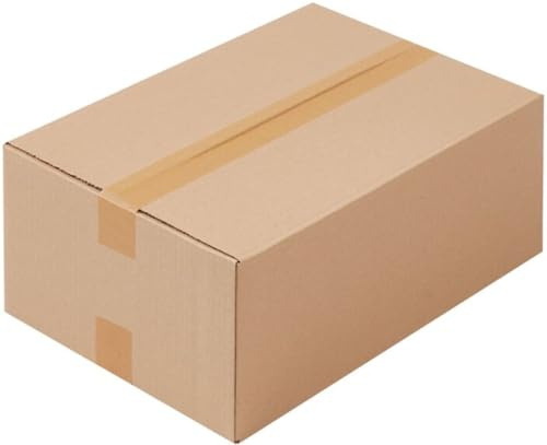 BB-Verpackungen 400x Faltkartons 400x300x200mm 1-wellig braun (400 Stück) | stabiler und großer Versandkarton, DHL Paket, HERMES/GLS/DPD/UPS M-Paket, Sets von 50 bis 1400 Stück