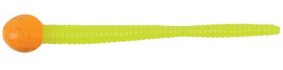 Berkley Herren Floating Mice Tails PowerBait Schwimmende Mäuseschwänze, 8 cm, Orange-Silber/Chartreuse, 3