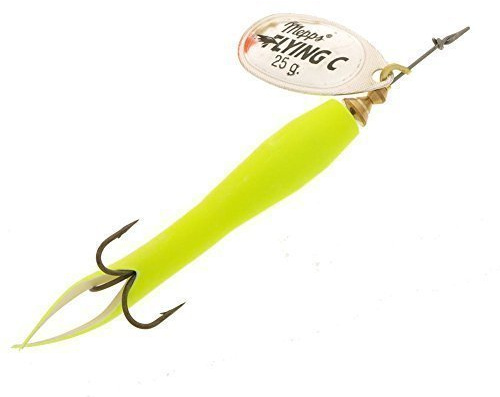 Mepps Aglia Flying C 10g, 15g, 25g Gelb, Orange, Schwarz, Rot Lachs Köder