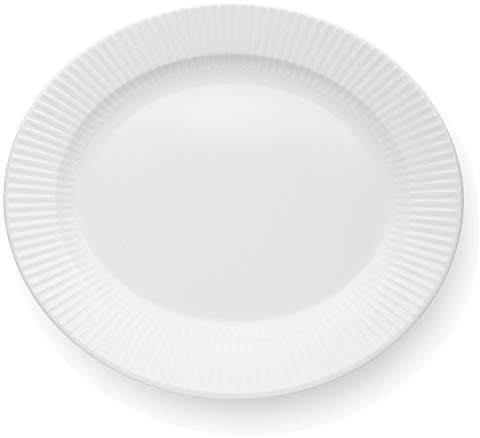 EVA-TRIO | Teller oval 31cm Legio Nova | 10-Jährige Porzellangarantie | White Transparent