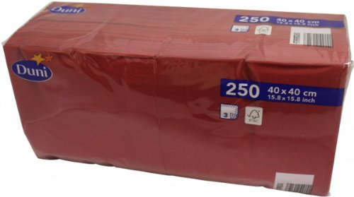 Duni 250 Zelltuch Servietten Bordeaux 40cm x 40cm
