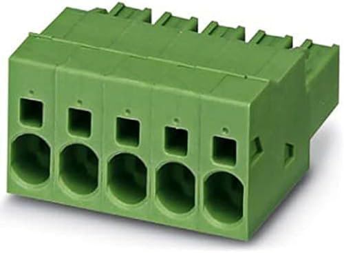 PHOENIX CONTACT SPC 5/4-ST-7,62 Stecker, 2,5 mm² Nennquerschnitt, 1 Polzahl, 5,2 mm Rastermaß, Grün-Gelb, 50 Stück