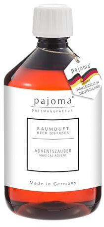 pajoma® Raumduft Nachfüllflasche 500 ml, Adventszauber | Nachfüller für Lufterfrischer | intensiver und hochwertiger Duft in Premium Qualität